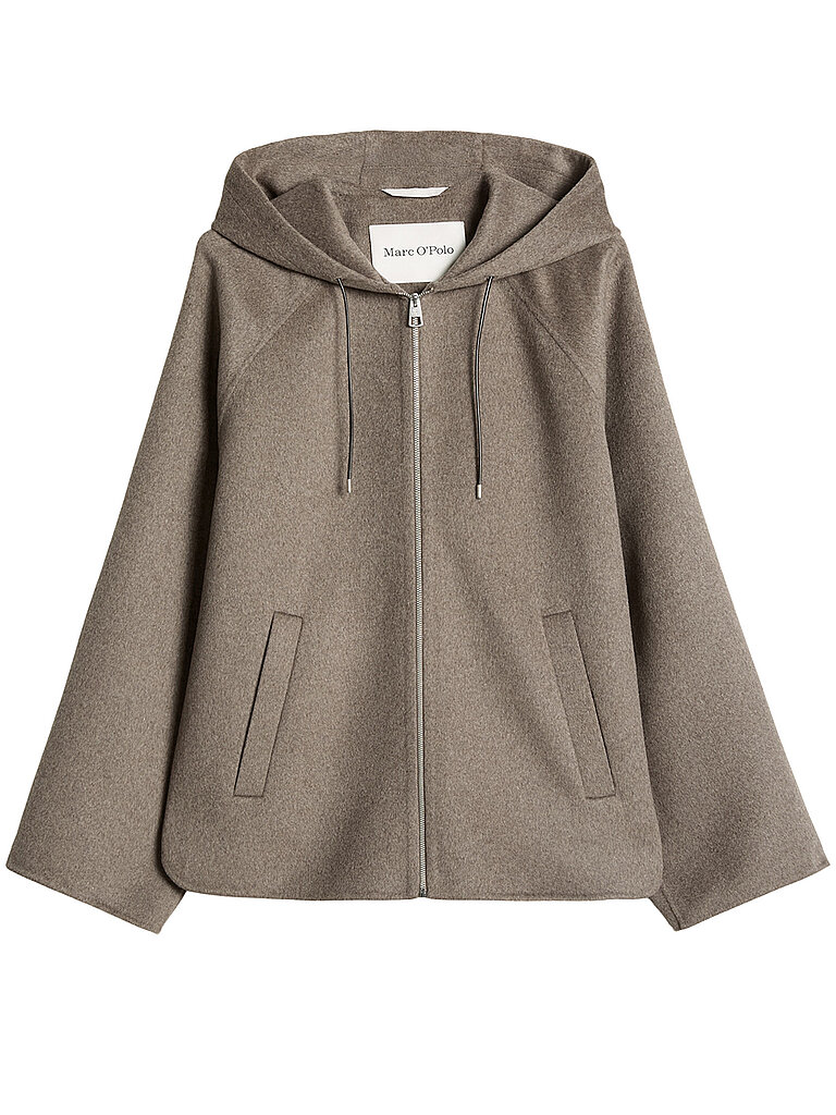 Marc O'Polo Chaqueta de lana marrón claro