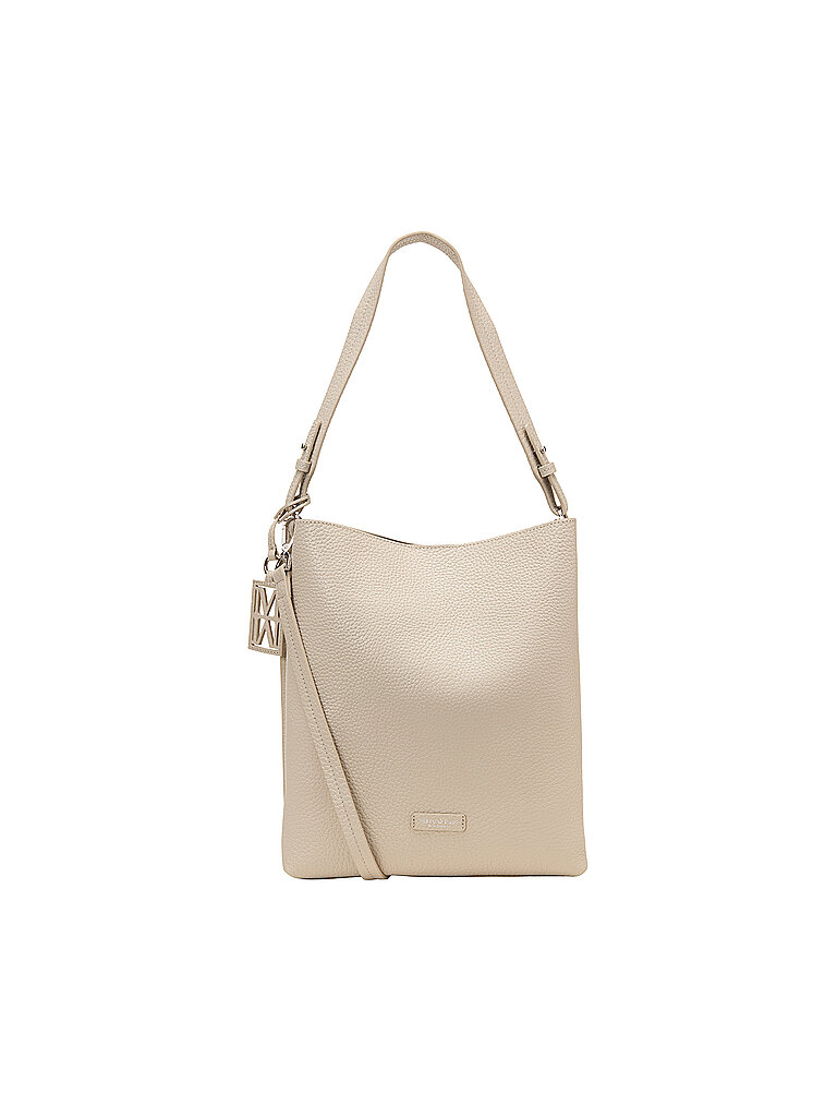 Marc O'Polo Bolso de piel - Hobo Bag BRINJA Medium crema