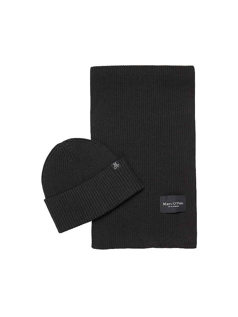 Marc O'Polo Gorro - Conjunto de gorro y bufanda de 2 piezas gris