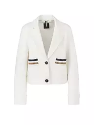 MARC CAIN | Blazer de punto de jersey | Blanco