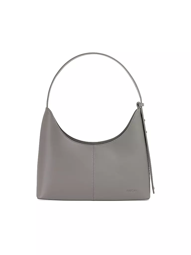 MARC CAIN | Bolso de cuero - Bolso de hombro | Gris claro
