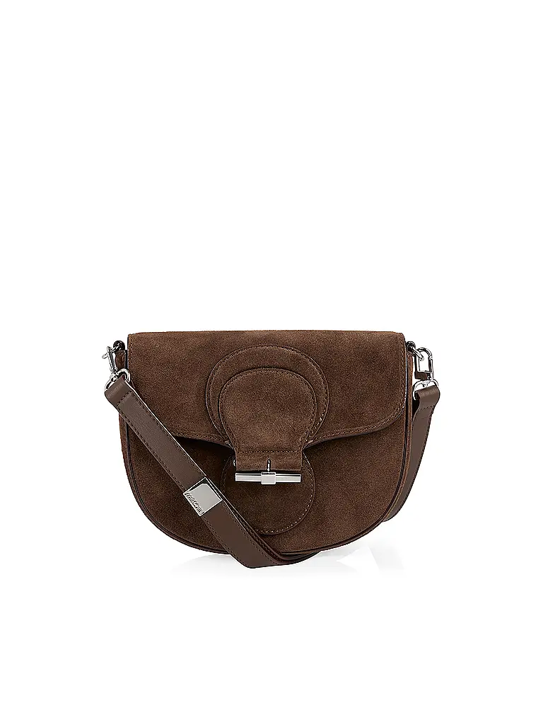 MARC CAIN | Bolso de cuero - Bolso de hombro | Marrón