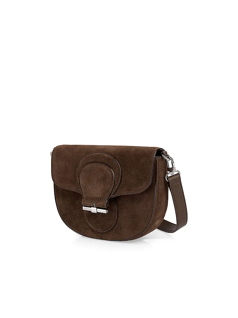 MARC CAIN | Bolso de cuero - Bolso de hombro | Marrón
