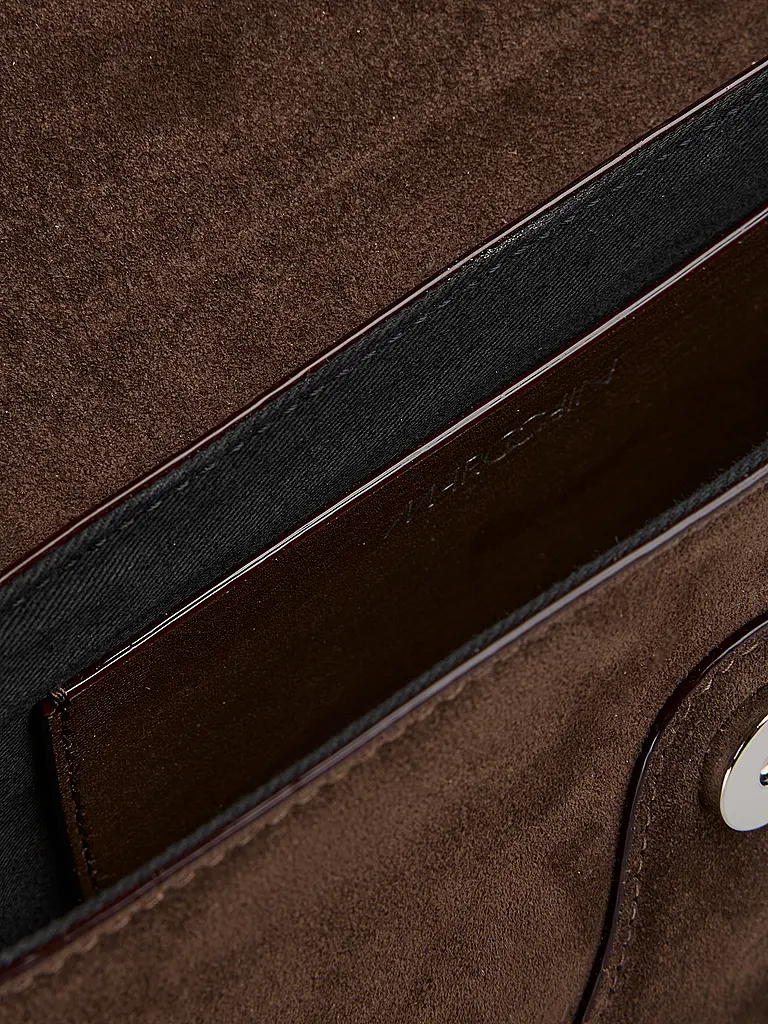 MARC CAIN | Bolso de cuero - Bolso de hombro | Marrón