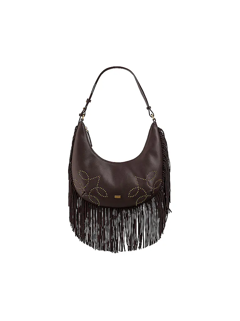 MARC CAIN | Bolso de cuero - Bolso Hobo | Marrón