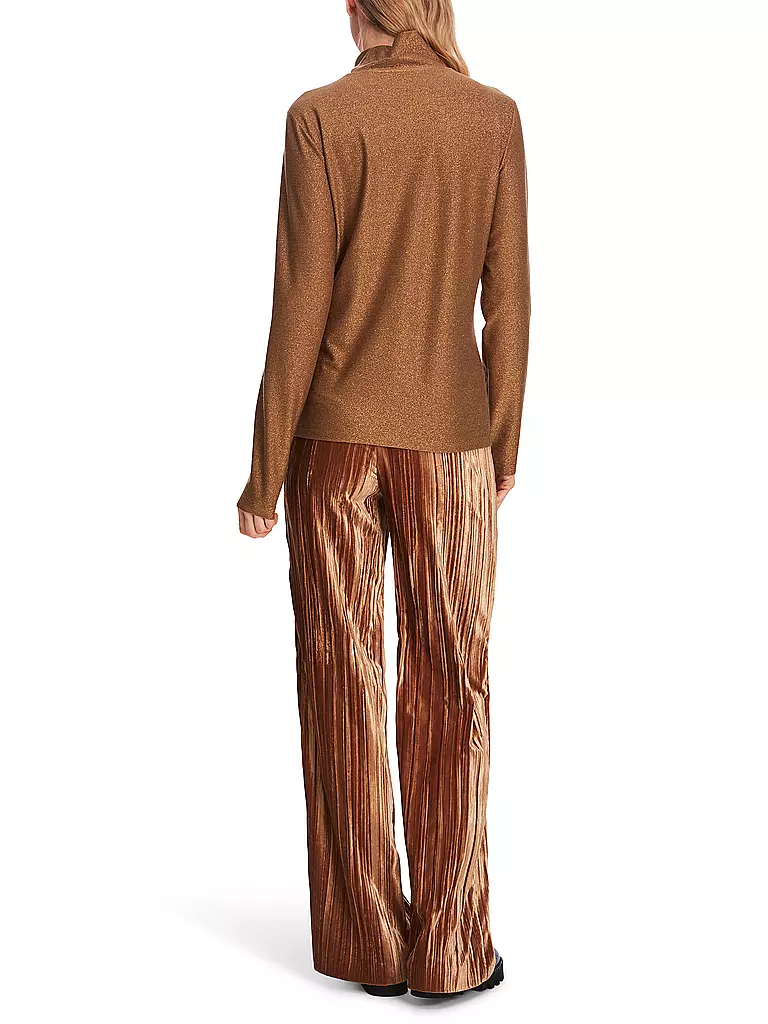 MARC CAIN | Camiseta de cuello alto | Marrón