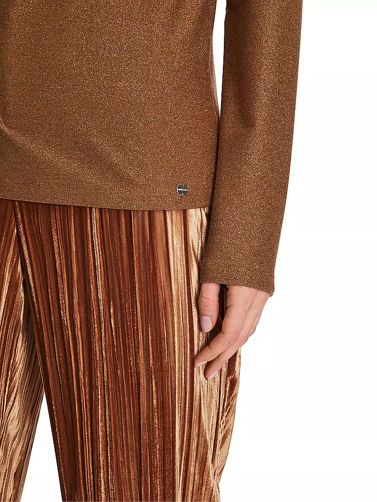 MARC CAIN | Camiseta de cuello alto | Marrón