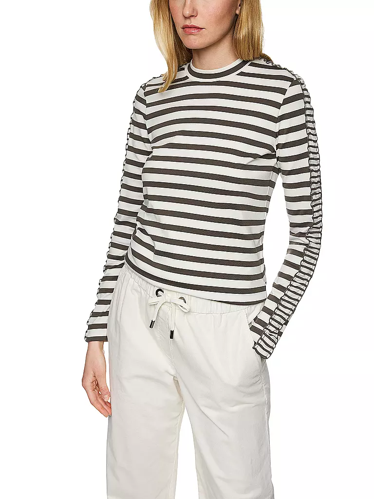 MARC CAIN | Camiseta de manga larga | Oliva