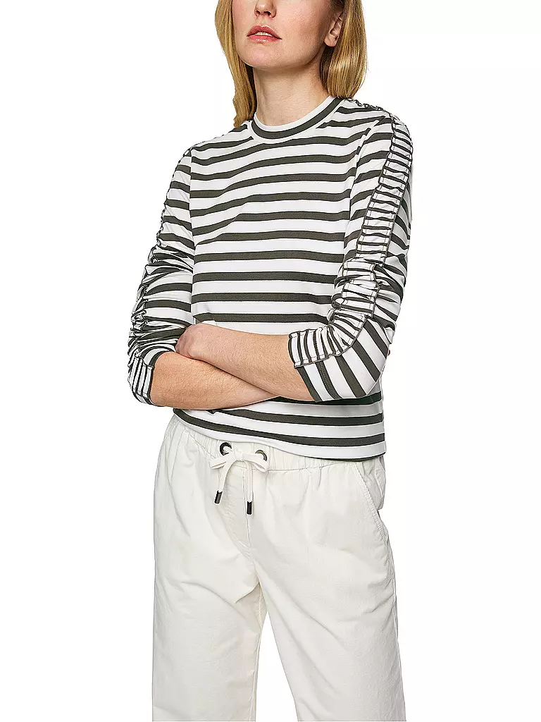 MARC CAIN | Camiseta de manga larga | Oliva