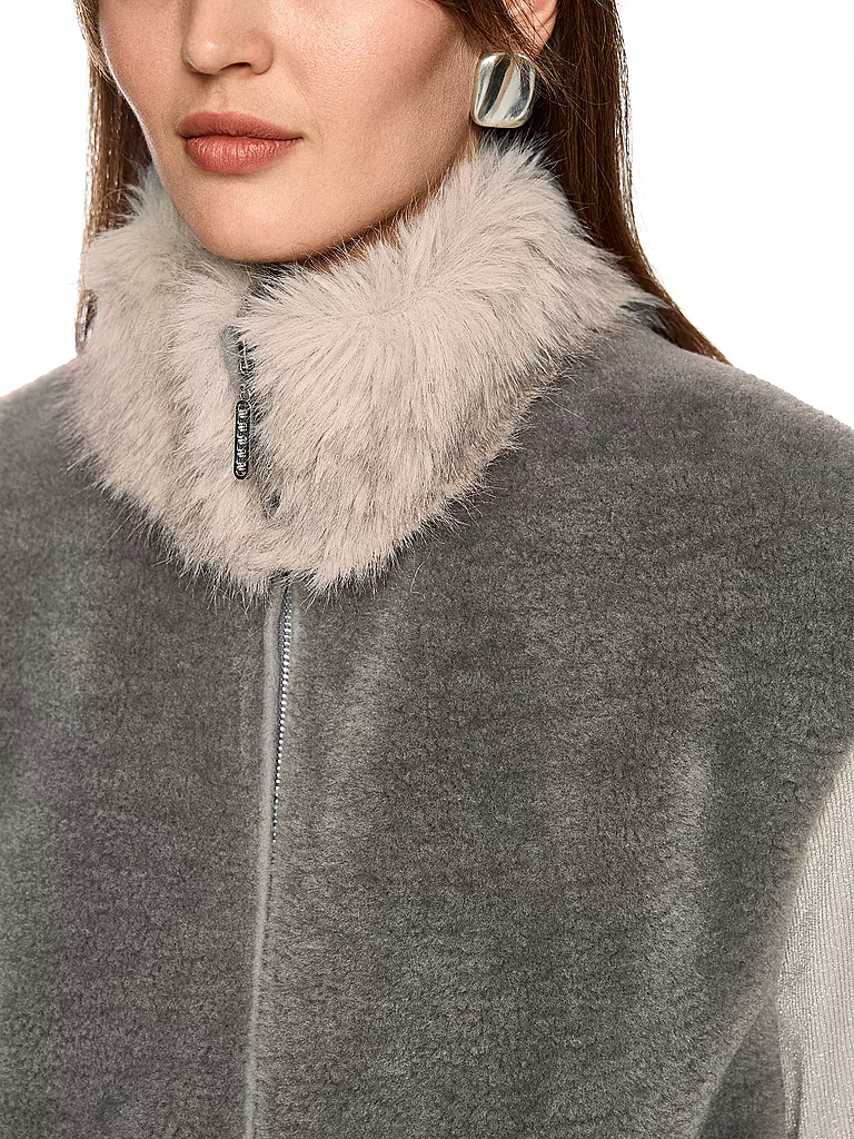 MARC CAIN | Chaleco con aspecto de piel | 