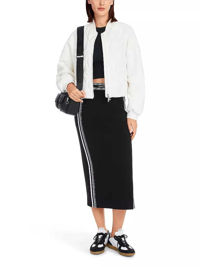 MARC CAIN | Chaqueta acolchada de corte cropped | Blanco
