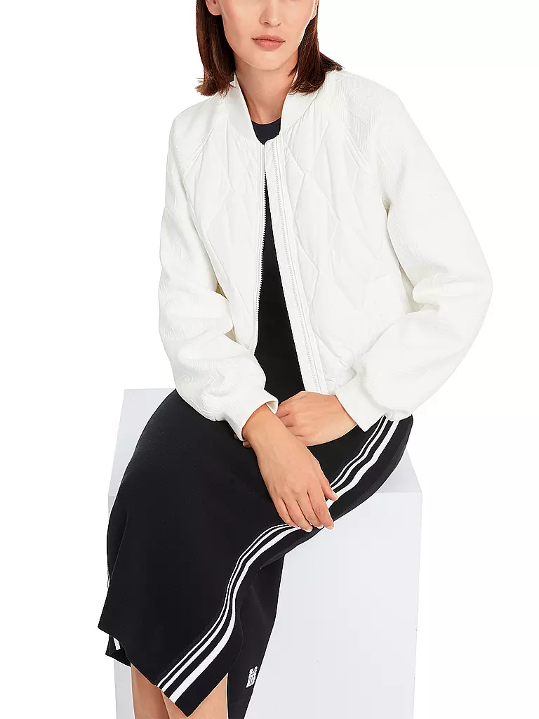 MARC CAIN | Chaqueta acolchada de corte cropped | Blanco