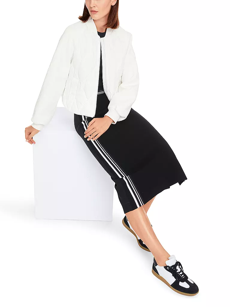 MARC CAIN | Chaqueta acolchada de corte cropped | Blanco