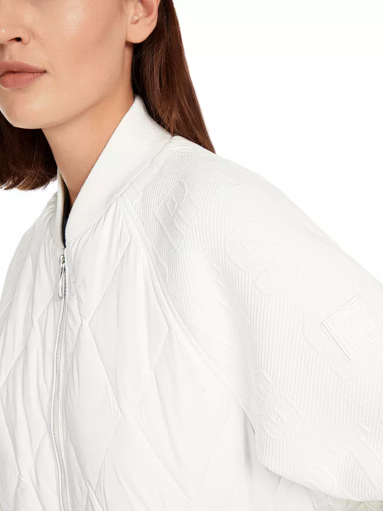 MARC CAIN | Chaqueta acolchada de corte cropped | Blanco