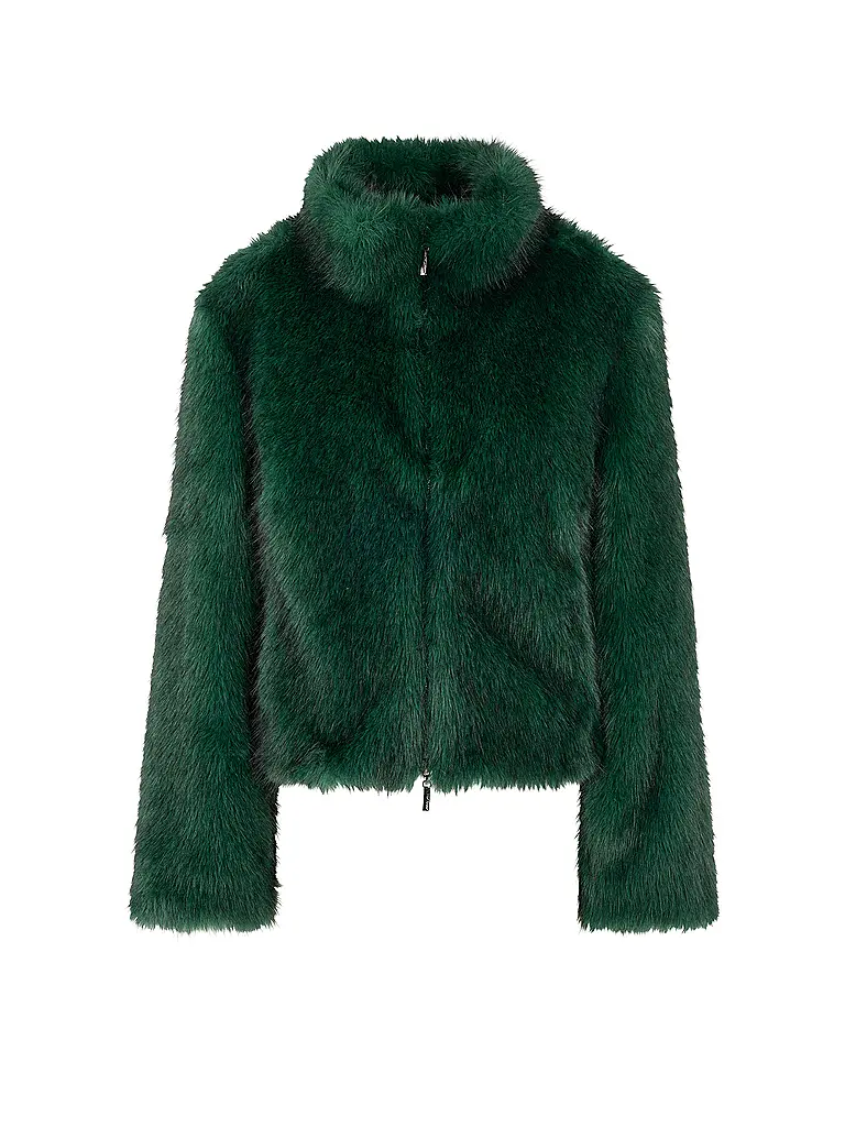 MARC CAIN | Chaqueta con aspecto de piel | dunkelgrün