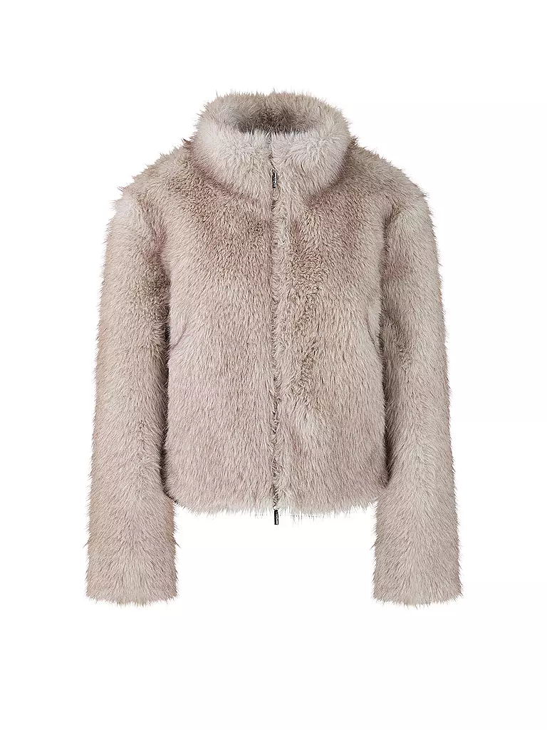 MARC CAIN | Chaqueta con aspecto de piel | hellgrau