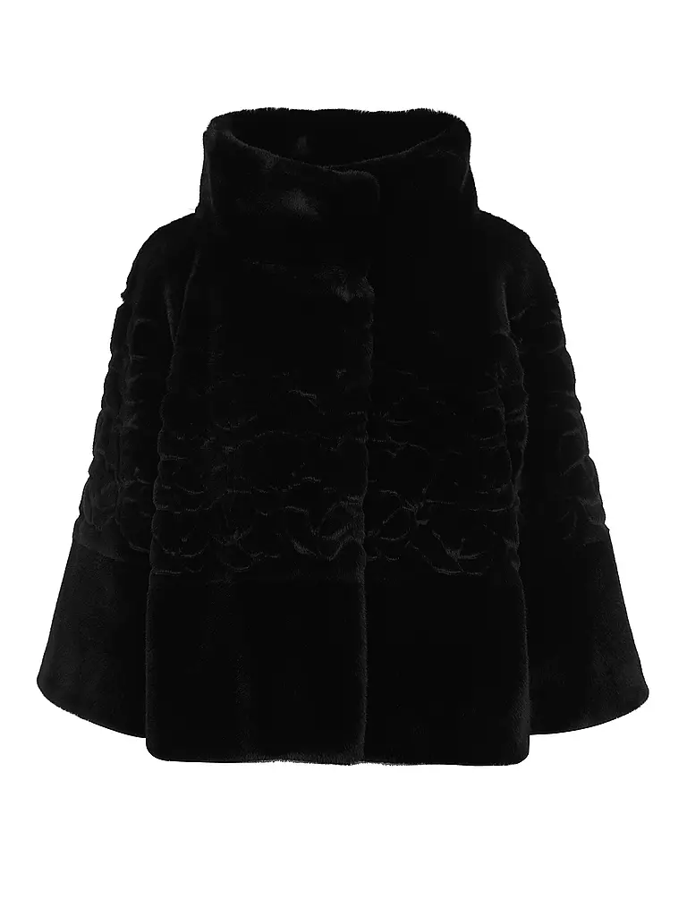 MARC CAIN | Chaqueta con aspecto de piel | schwarz