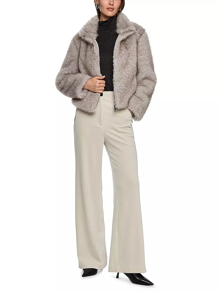 MARC CAIN | Chaqueta con aspecto de piel | hellgrau