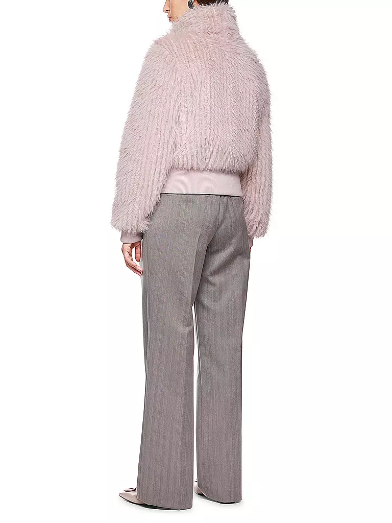 MARC CAIN | Chaqueta con aspecto de piel | hellgrau