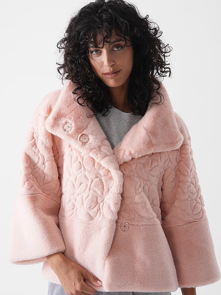 MARC CAIN | Chaqueta con aspecto de piel | rosa