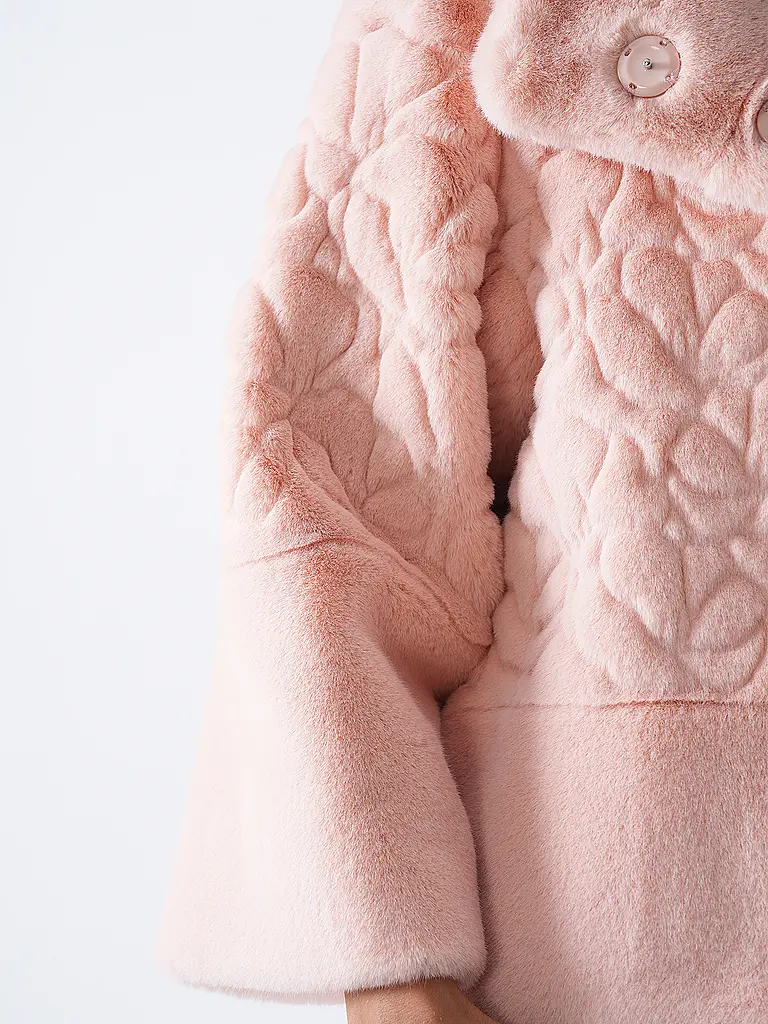 MARC CAIN | Chaqueta con aspecto de piel | rosa