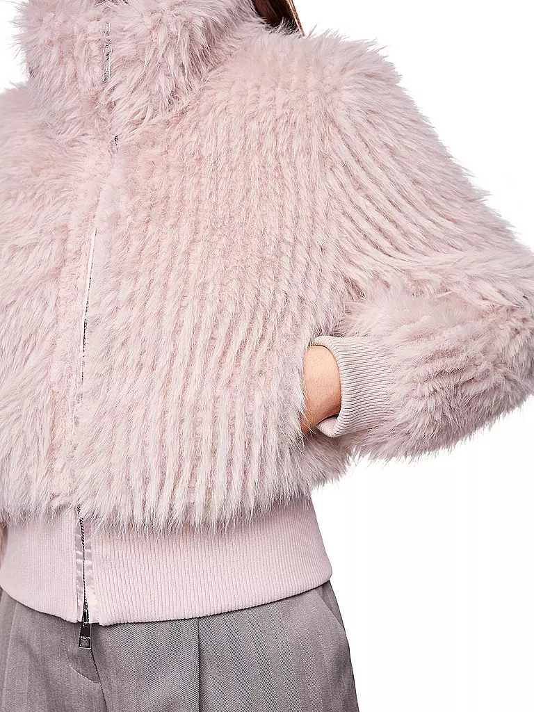 MARC CAIN | Chaqueta con aspecto de piel | hellgrau