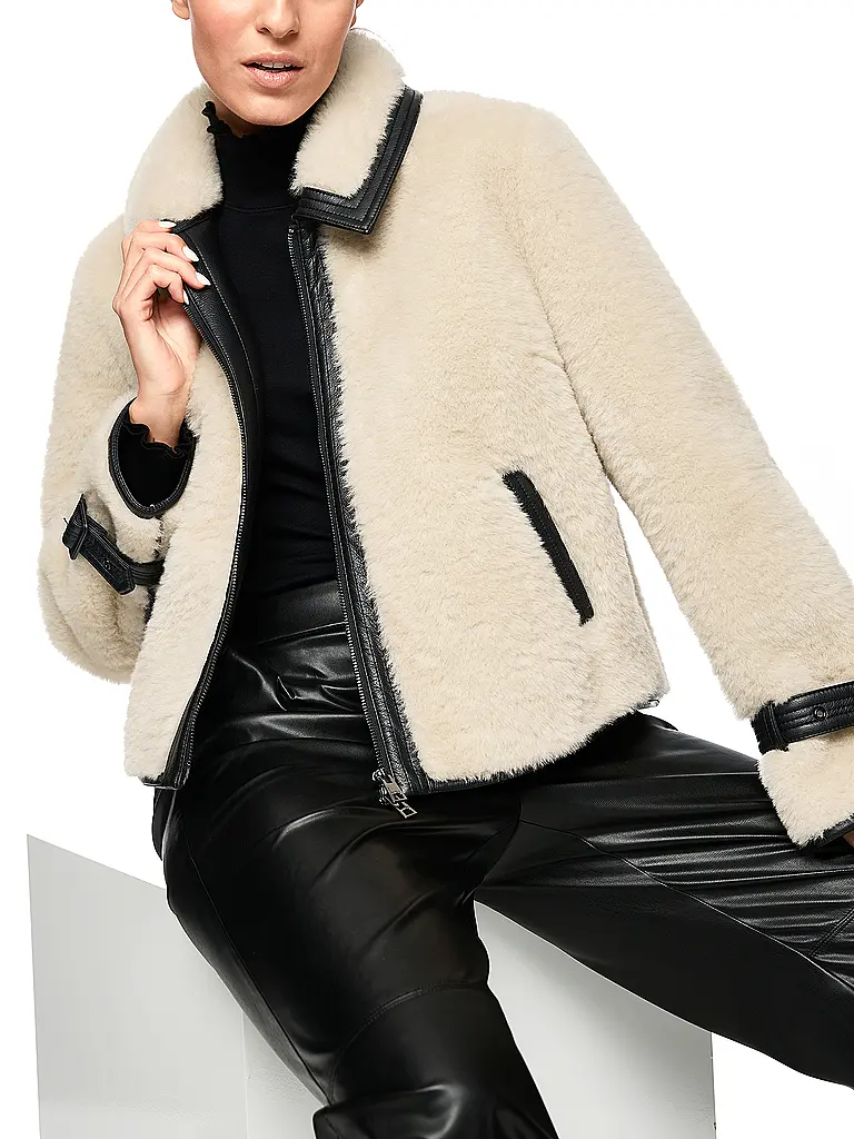MARC CAIN | Chaqueta de aspecto de piel | 