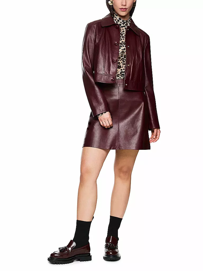 MARC CAIN | Chaqueta de cuero | Marrón