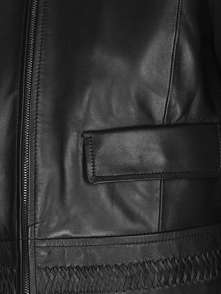 MARC CAIN | Chaqueta de cuero | Negro