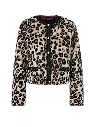 MARC CAIN | Chaqueta de imitación de piel | Marrón claro