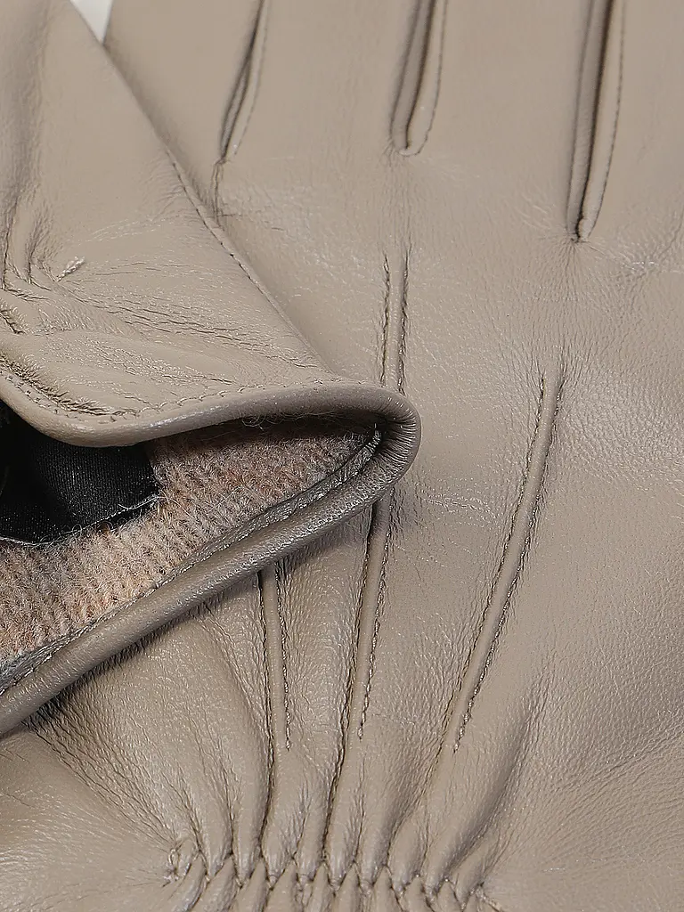MARC CAIN | Guantes de cuero | Gris