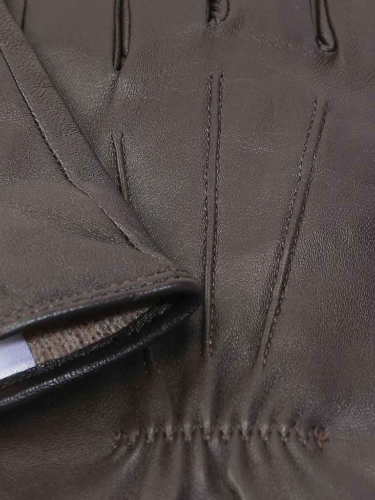 MARC CAIN | Guantes de cuero | Marrón