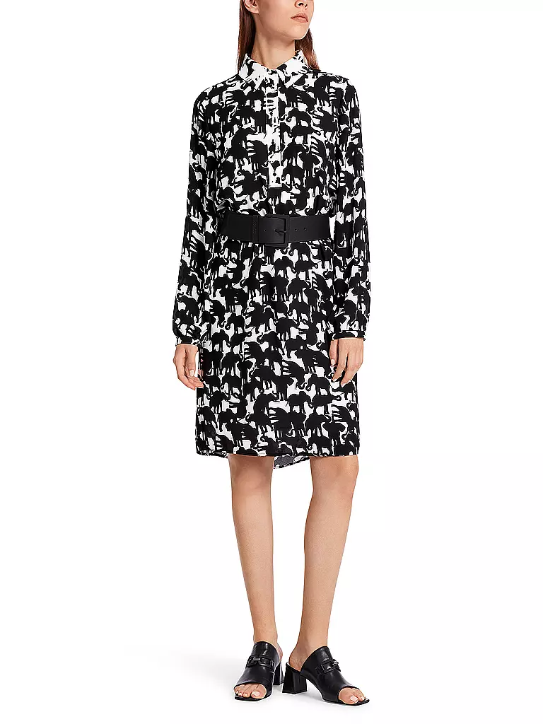 MARC CAIN | Hemdblusenkleid | Negro