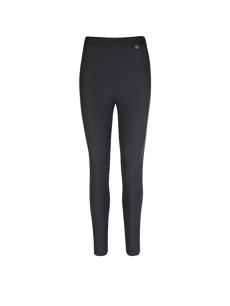 MARC CAIN | Highwaist Businesshose 7/8 SINNAR | Negro