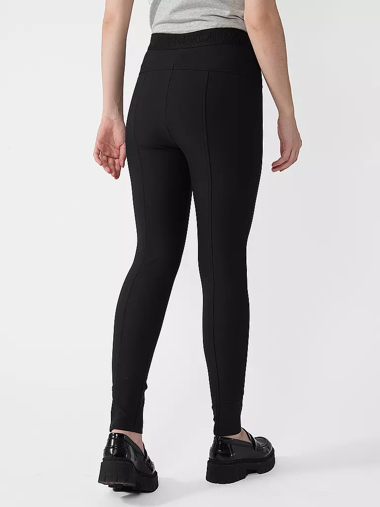 MARC CAIN | Highwaist Businesshose 7/8 SINNAR | Negro