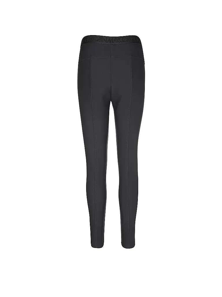 MARC CAIN | Highwaist Businesshose 7/8 SINNAR | Negro