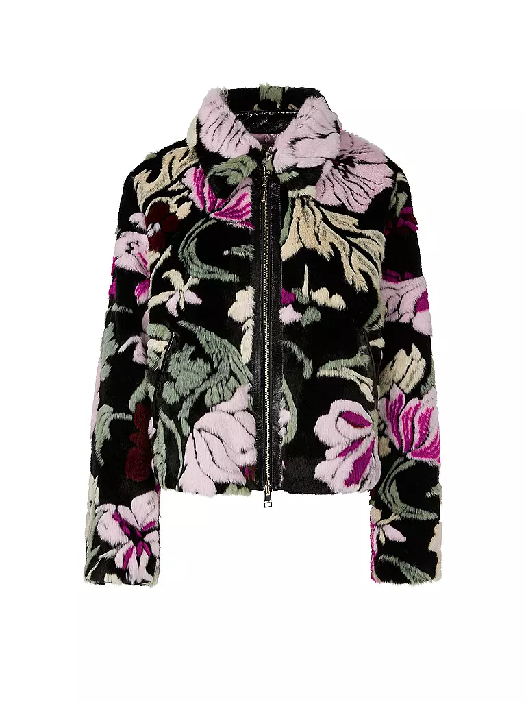 MARC CAIN | Jacke in Felloptik | Negro