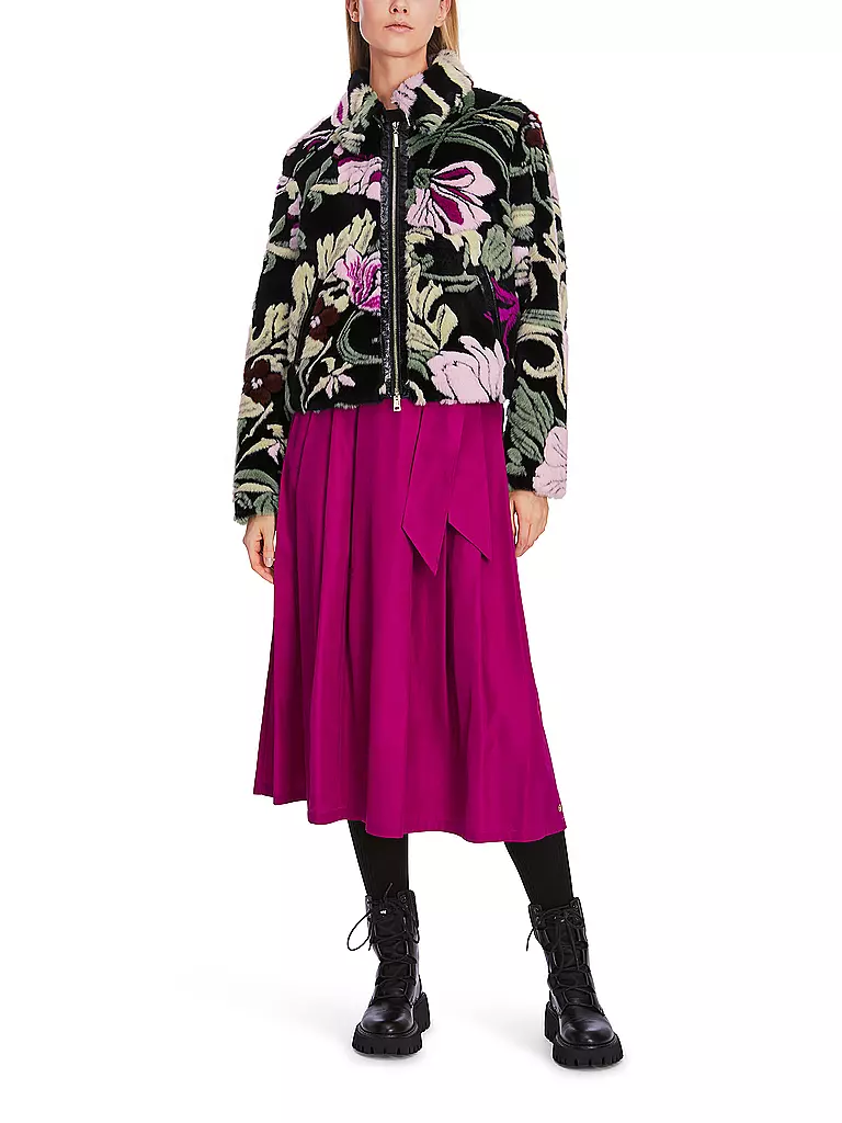 MARC CAIN | Jacke in Felloptik | Negro