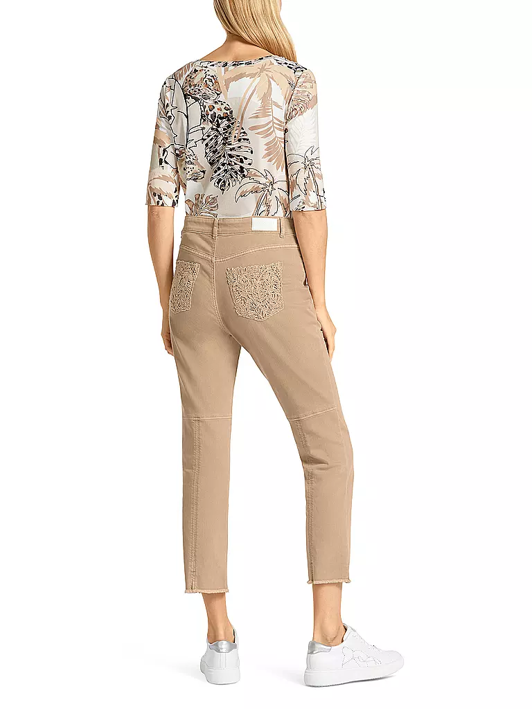 MARC CAIN | Jeans Bootcut Fit 7/8 | Beige