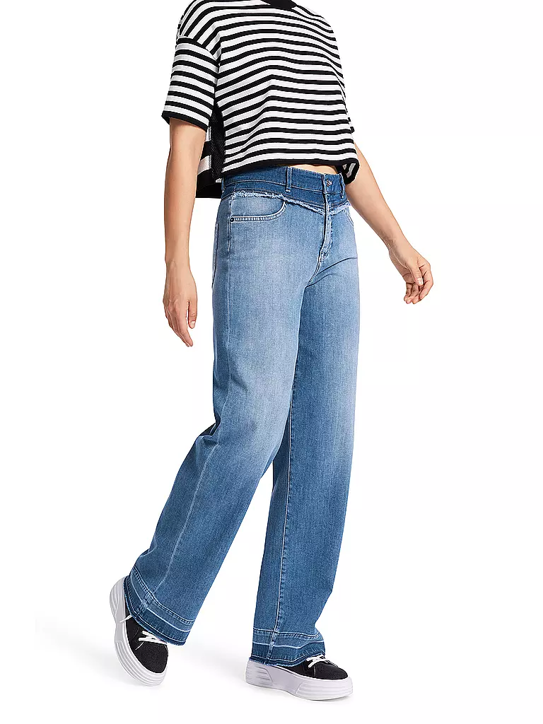 MARC CAIN | Jeans WIDE FIT HIGH WIGAN | Azul claro