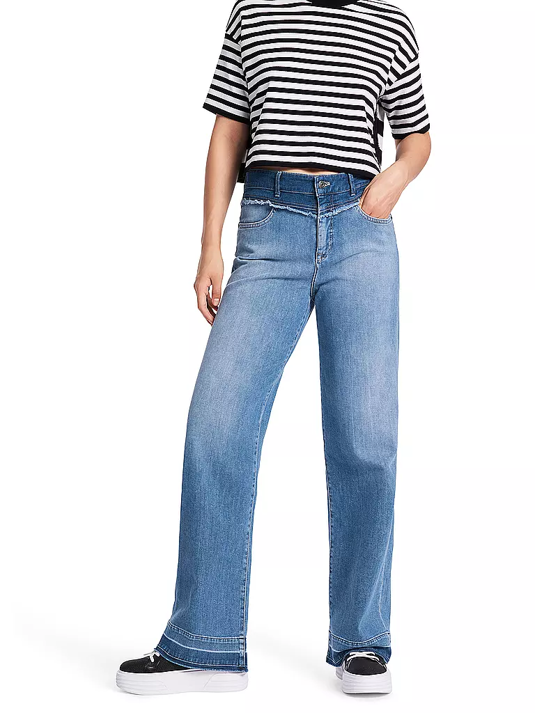 MARC CAIN | Jeans WIDE FIT HIGH WIGAN | Azul claro