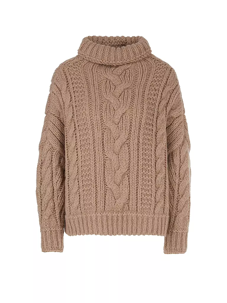 MARC CAIN | Jersey de cuello alto | Marrón