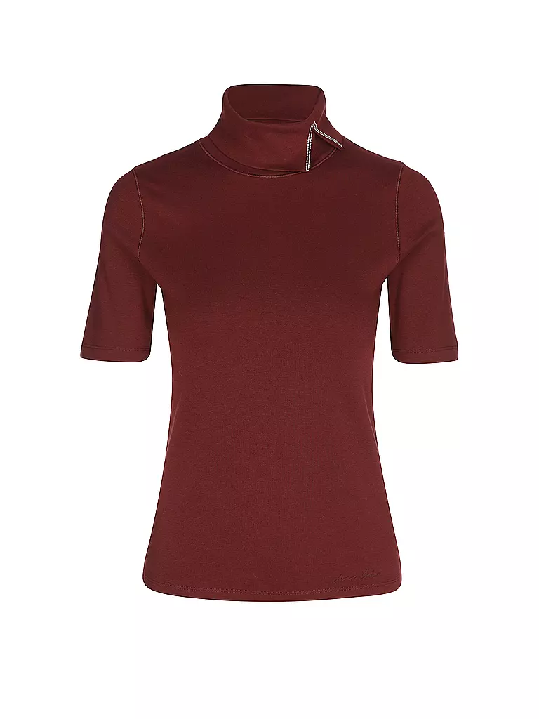 MARC CAIN | Jersey de cuello alto | Marrón