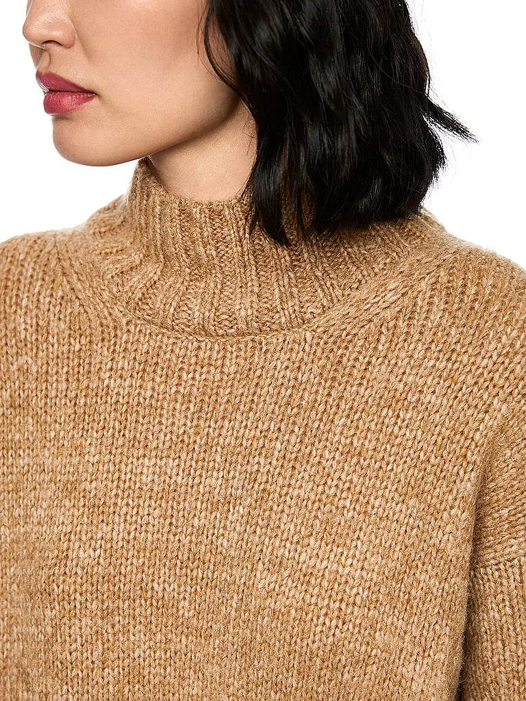 MARC CAIN | Jersey de cuello alto | beige
