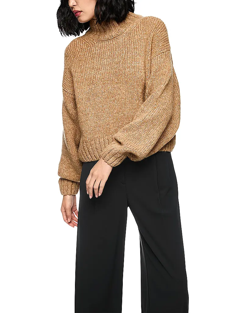 MARC CAIN | Jersey de cuello alto | beige