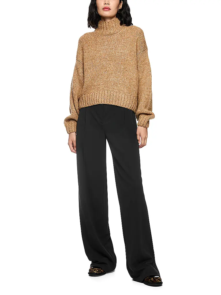 MARC CAIN | Jersey de cuello alto | beige