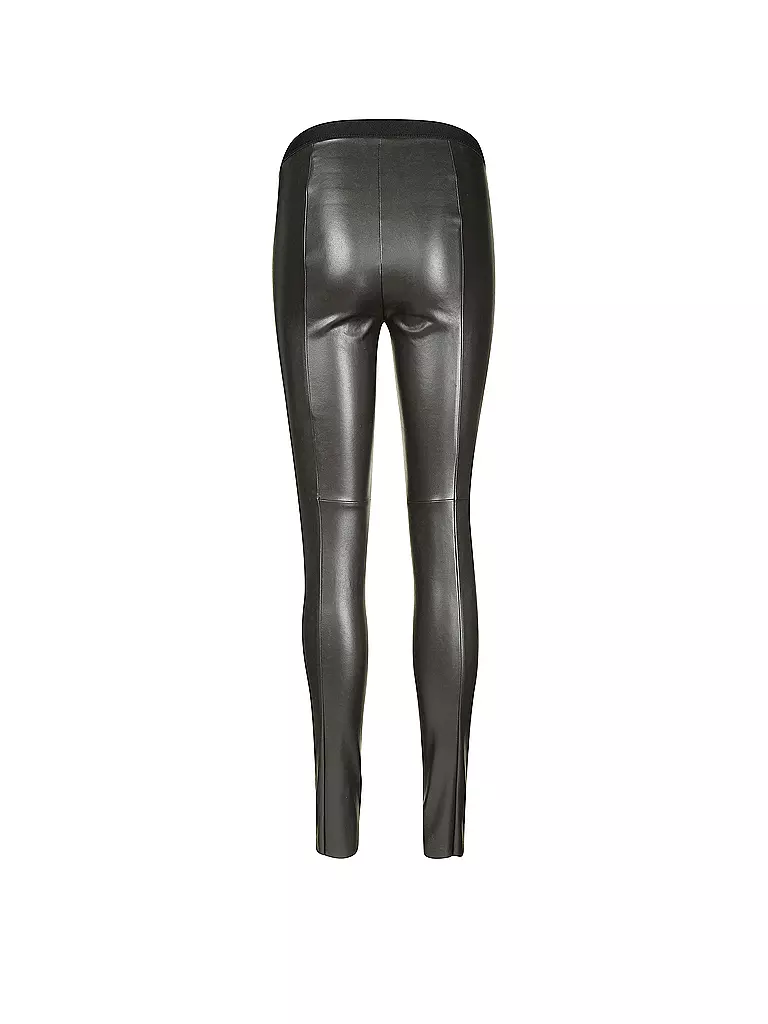MARC CAIN | Leggings con aspecto de cuero | Marrón