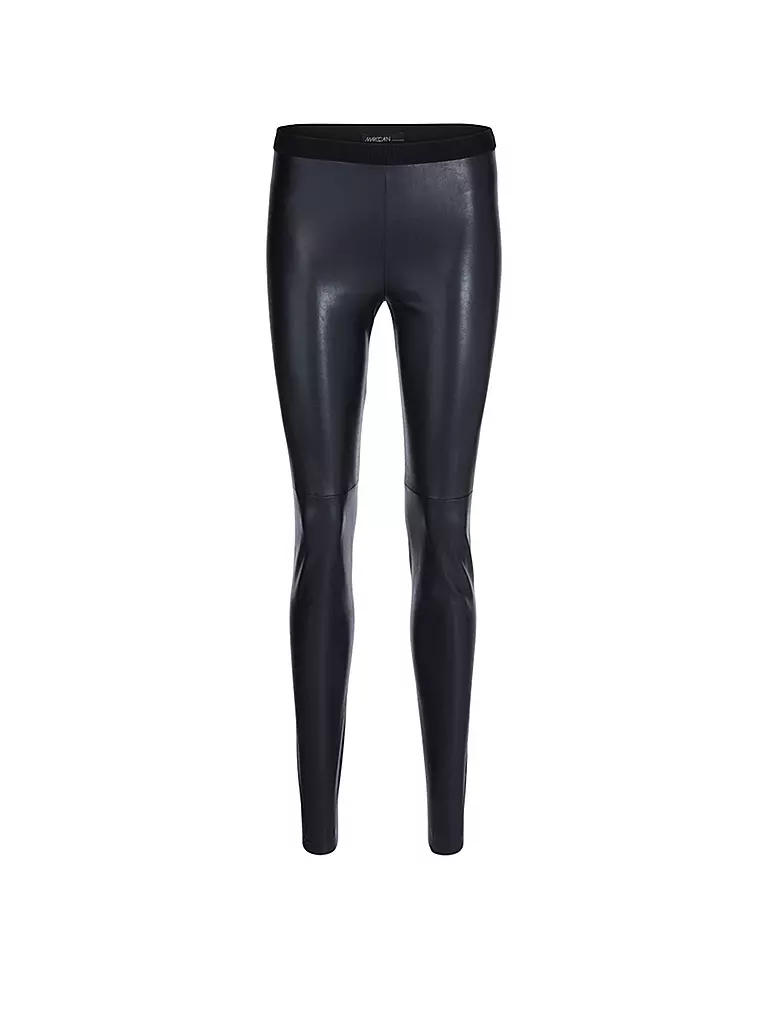 MARC CAIN | Leggings con efecto cuero | Azul