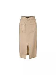 MARC CAIN | Midi falda | Marrón claro