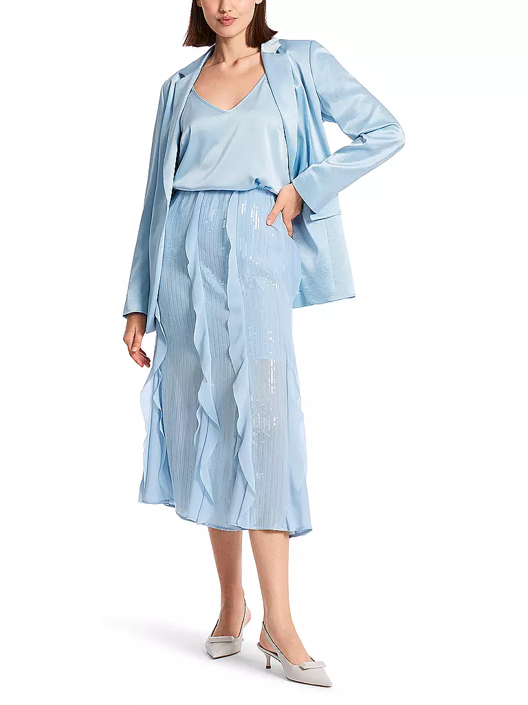 MARC CAIN | Midi falda | Azul claro